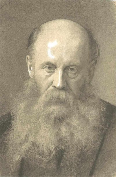 Bust of a Bearded Man from the Front by Gustav Klimt